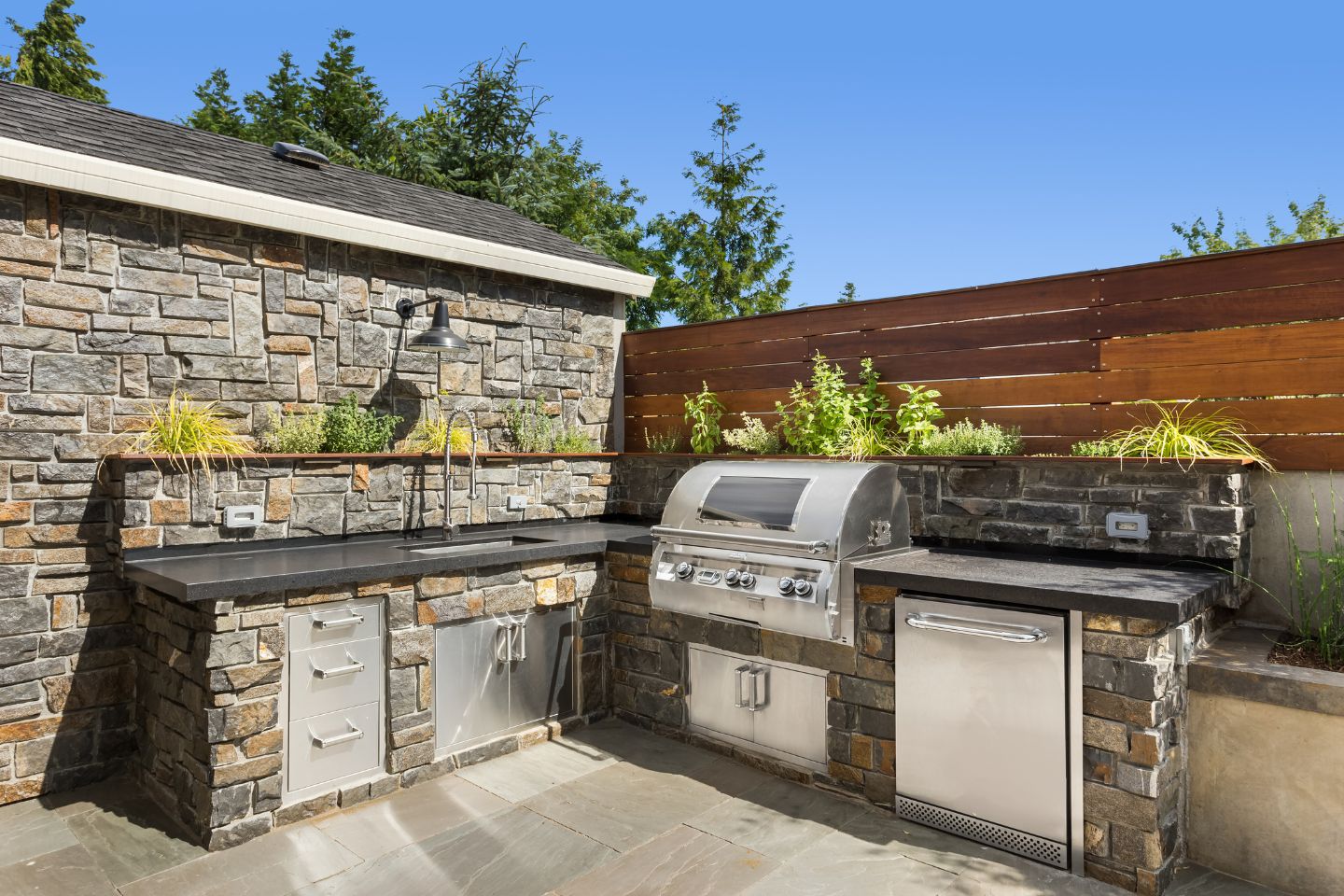 outdoor kitchens